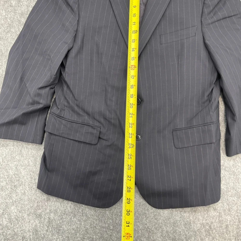 Brooks Brothers Blazer 346 Mens 42S Navy Pinstripe Wool Stretch Sport